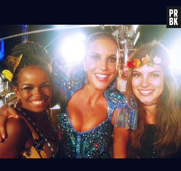 Tiraram onda! Bruna Hamu e Jeniffer Nascimento colaram no trio elétrico da Rainha Ivete Sangalo!