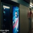Teaser de "Gen V", série derivada de "The Boys", mostra pôster de A-Train (Jessie Usher) em máquina automática