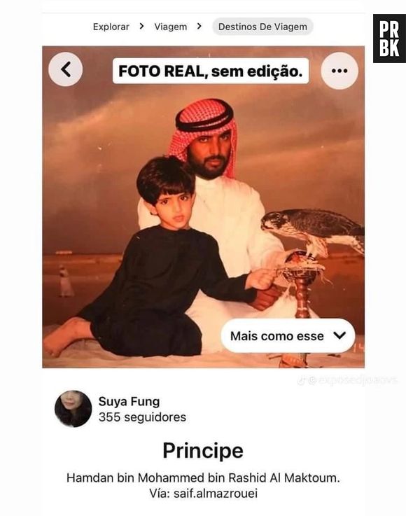 Jovem finge ser filho de sheik, dá golpe e ostenta itens e viagens de luxo  na web