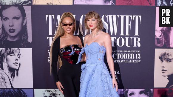 Amizade de bilhões! Beyoncé e Taylor Swift posam juntas na pré-estreia do filme da loirinha