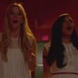  Em "Glee", Brittany (Heather Morris) e Santana (Naya Rivera) apareceram no finalzinho do epis&oacute;dio 