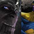  Thanos, dublado por Josh Brolin, fez sua primeira apari&ccedil;&atilde;o no sucesso "Guardi&otilde;es da Gal&aacute;xia" (2014) 