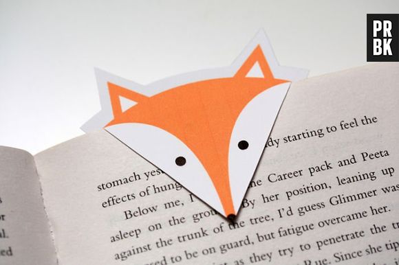Além de criativa, essa raposinha é um marcador de livro muito fofo!