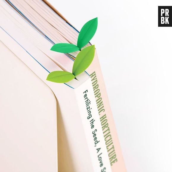 Pra quem gosta de ecologia, esse marcador de livro é o ideal!