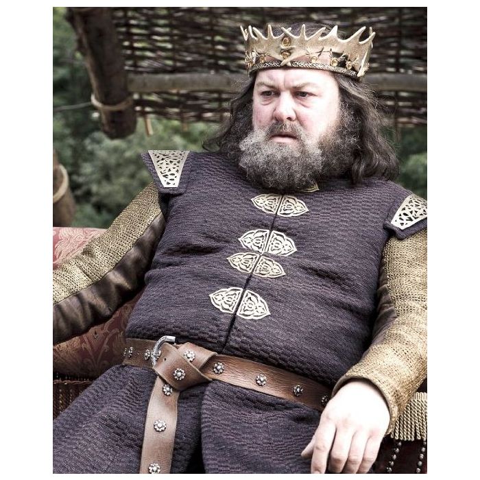  Robert Baratheon (Mark Addy) era um rei muito fanfarr&amp;atilde;o em &quot;Game of Thrones&quot; 