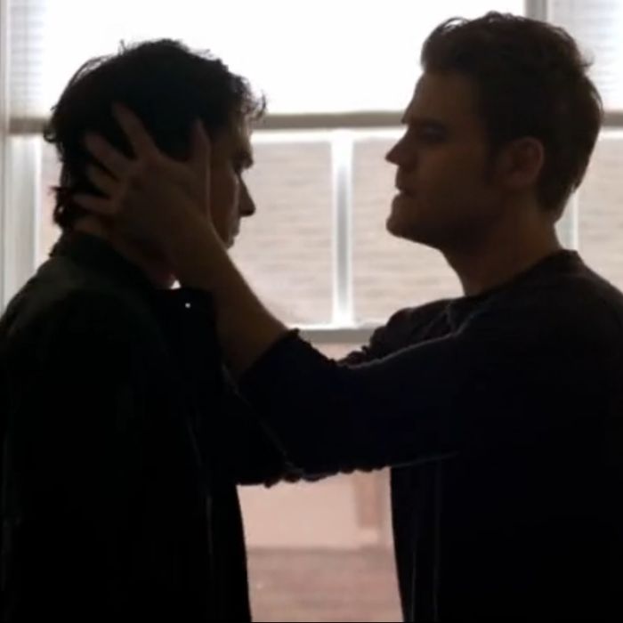Stefan (Paul Wesley) mostrou para Damon (Ian Somerhalder) os problemas de uma vida com Elena (Nina Dobrev) em &quot;The Vampire Diaries&quot;