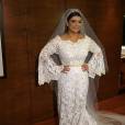  Detalhes do vestido de noiva com mais de 50 mil p&eacute;rolas de Preta Gil, agora oficialmente esposa de Rodrigo Godoy 