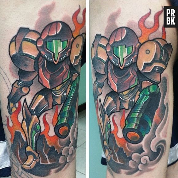 A Samus Aran, da franquia "Metroid" também ficou impecável!