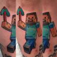  Os f&atilde;s de "Minecraft" n&atilde;o v&atilde;o ficar de fora da moda das tattoos 