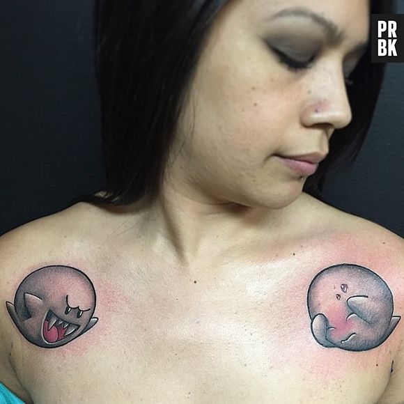 Os fantasmas de "Mário Bros" só assutam no jogo. Na pele dão ótimos desenhos