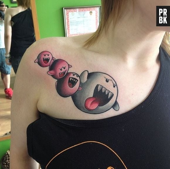 Dúvido que você tinha pensando em desenhar os fantasmas de "Mário Bros"