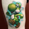 O fiel companheiro de "Mário Bros", o Yoshi, também virou tatuagem