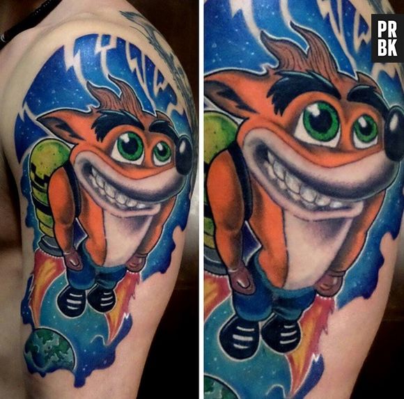 Tatuar o "Crash" pra nunca mais esquecer desse ótimo game!