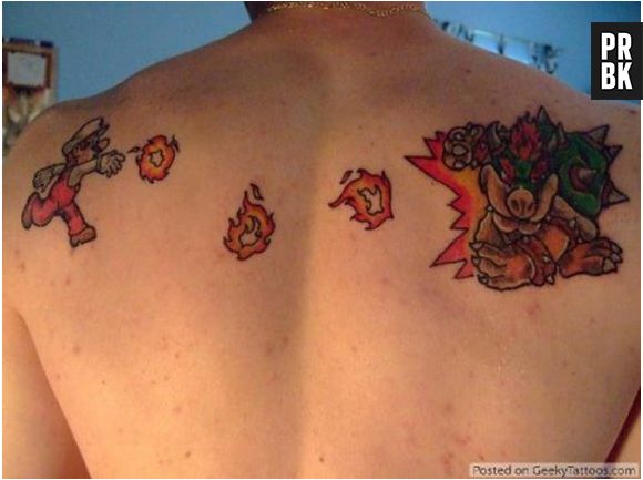 Tatuagem de Mario x Bowser