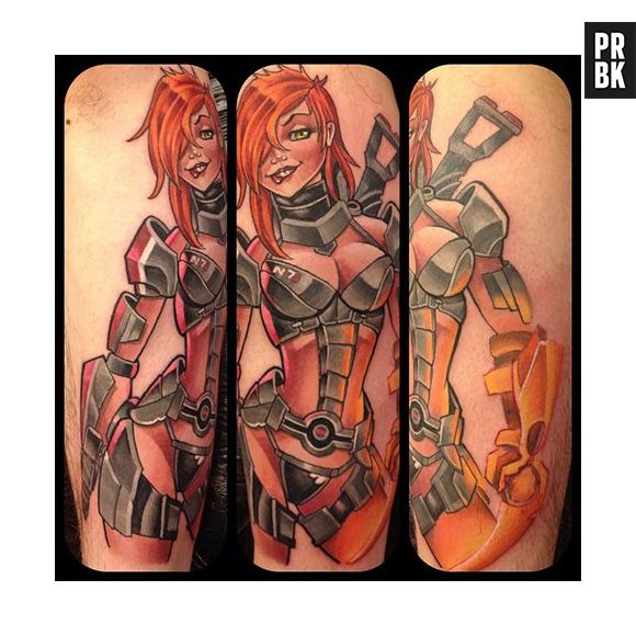 "Mass Effect 3" em uma tatuagem sexy!