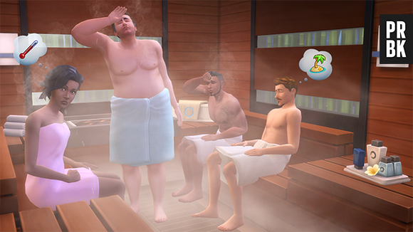 Os Sims poderão fazer Oba-Oba na sauna em "The Sims 4: Dia de Spa"