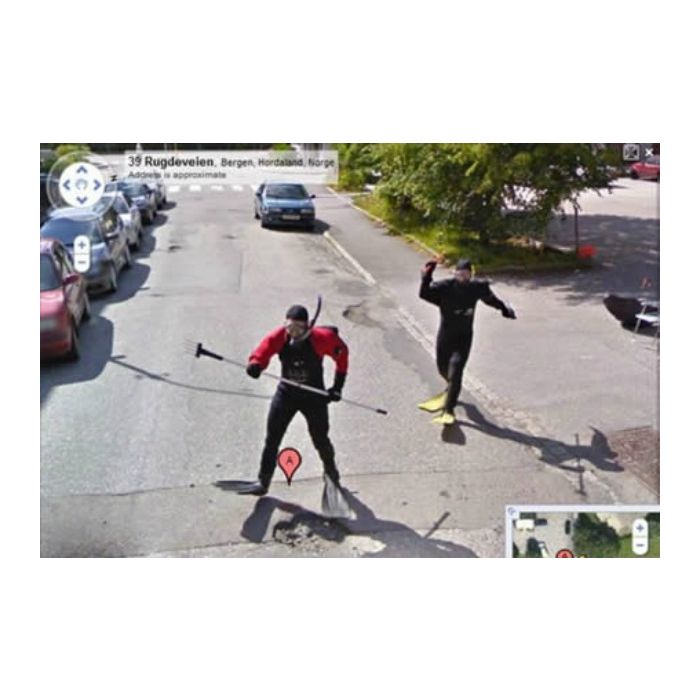  Tem que coisas que s&amp;oacute; no Google Street View 