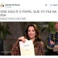 A Ana Paula Padrão, do "MasterChef Brasil", joga a realidade pras pessoas
