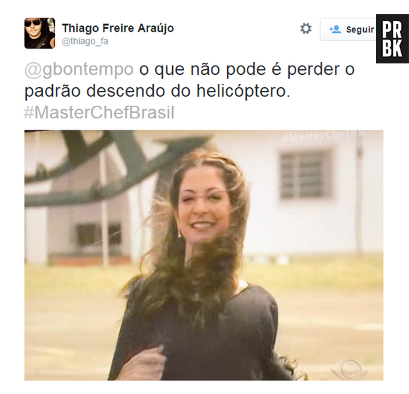 Ana Paula Padrão, do "MasterChef Brasil", não perdeu o seu padrão na Band... Entenderam?