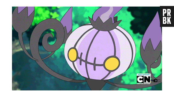Ataque Raio de Confusão do Pokémon Chandelure
