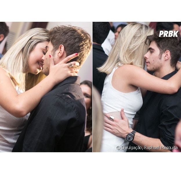 Rafael Vitti é flagrado beijando loira em festa no Rio de Janeiro
