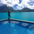 Jayde Pierce tira foto de Justin Bieber em Bora Bora