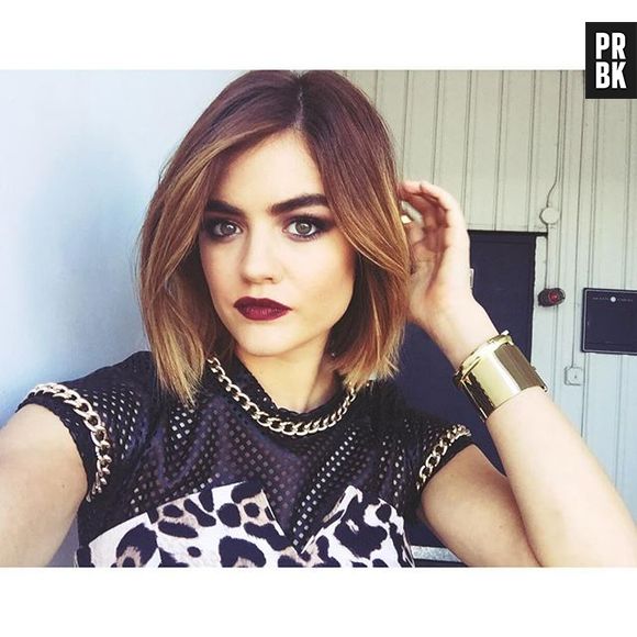 Aria (Lucy Hale) estará com os cabelos mais claros no início dessa nova fase de "Pretty Little Liars"