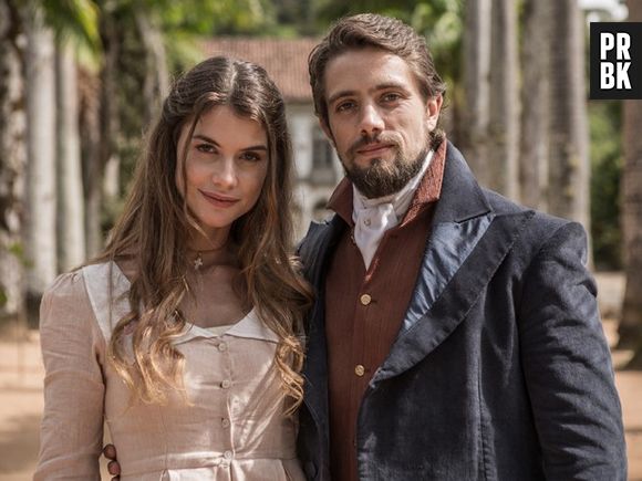 Em "Além do Tempo", Lívia (Alinne Moraes) e Felipe (Rafael Cardoso) são amores de outras vidas