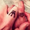 Tatuagens simples e lindas mostrando a dupla que o amor reina!