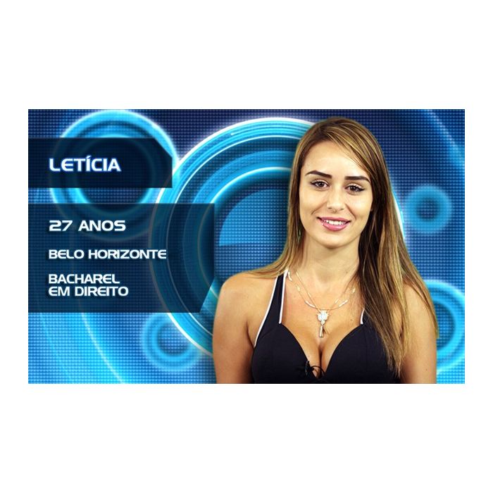 Letícia é bacharel em direito, de Belo Horizonte e estará no &quot;BBB 14&quot;