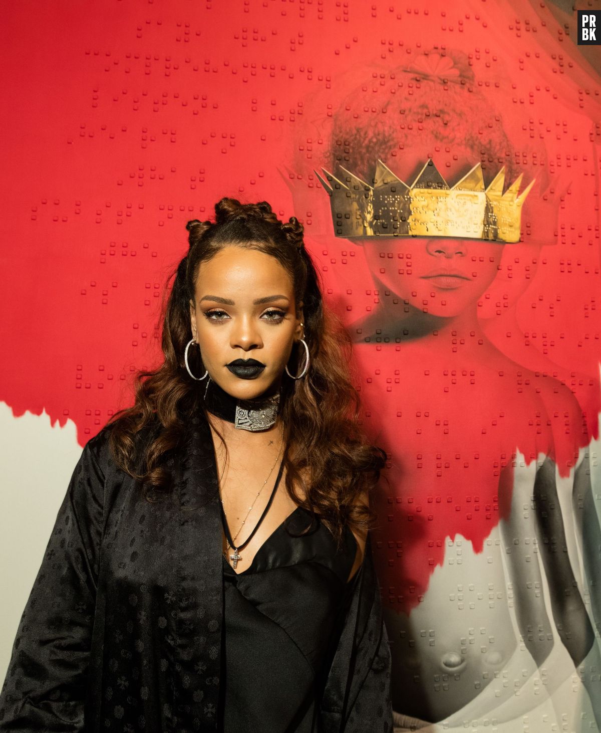 非売品　Rihanna ANTI CREW ブラックベスト Foto: Rihanna cancela performance no Victoria's Secret Fashion