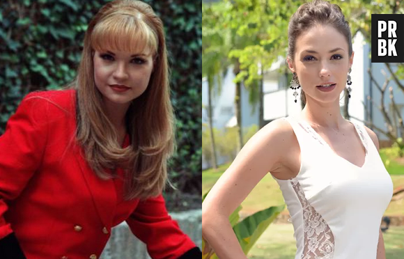 Em "Carinha de Anjo": na versão original, a ambiciosa namorada de Luciano, foi vivida por Nicole Romero, já na versão nacional, Rosanne Mulholland, que já viveu a professora Helena, em "Carrossel", iria arrasar!