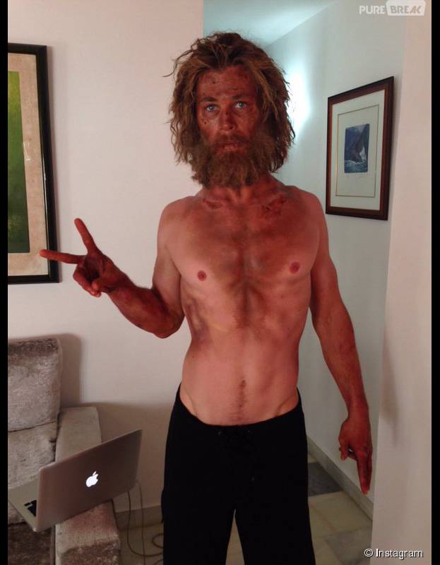 Chris Hemsworth, de "Os Vingadores", aparece bem mais magro para o drama "No Coração do Mar"