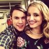 Chord Overstreet postou uma foto todo carinhoso com Dianna Agron, que é a Quinn de "Glee"!