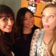 Lea Michele reunida novamente em "Glee" com Jenna Ushkowitz e Heather Morris!