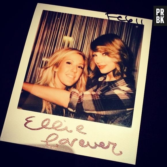 Taylor Swift e sua amiga Ellie Goulding, primeira foto da diva com a cabelo curto em sua conta no Instagram