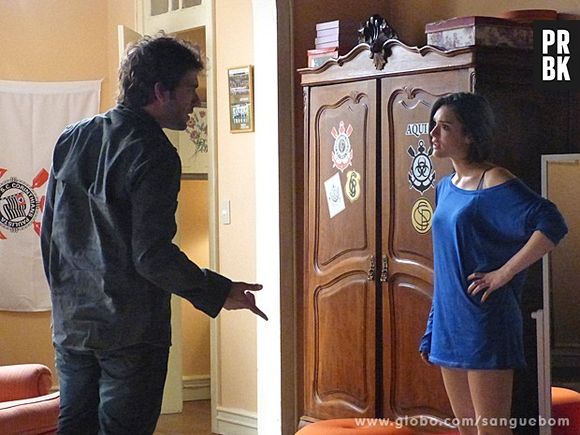 Só que não vai durar muito tempo porque, logo depois, Fabinho (Humberto Carrão) e Giane (Isabelle Drummond) terão uma briga feia em "Sangue Bom"!