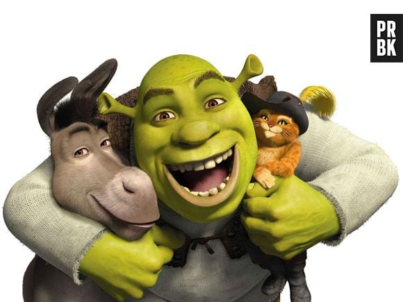 Shrek tem a ajuda de seus amigos Burro e Gato de Botas