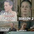Carol (Melissa McBride) também não escapou da brincadeira, quem diria que ela se tornaria o Smeagol em "The Walking Dead"?!