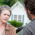 Carol (Melissa McBride) foi expulsa da prisão por Rick (Andrew Lincoln) em "The Walking Dead"