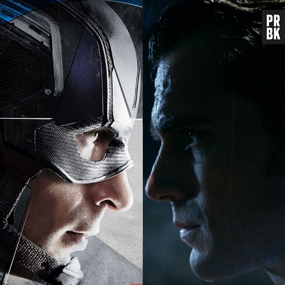 Capitão América (Chris Evans) e Super-Homem (Henry Cavill) poderiam se unir contra os inimigos em comum