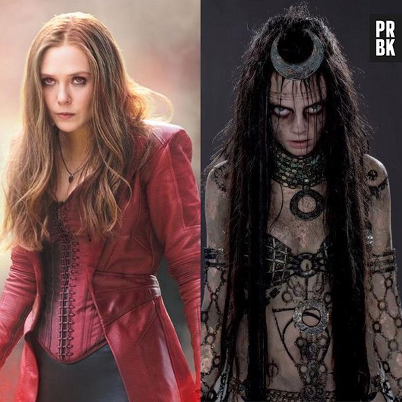 Dá até pra imaginar a Feiticeira Escarlate (Elizabeth Olsen) e a Magia (Cara Delevingne) trocando figurinhas sobre seus poderes