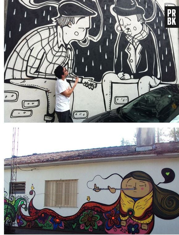 A arte romântica de Alex Senna, ilustrador e grafiteiro 