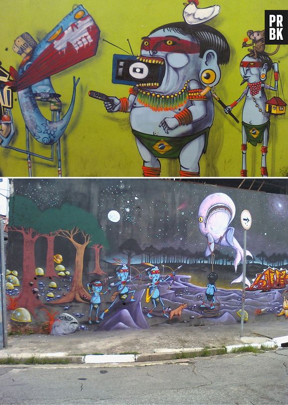 O artista Canio expressa a cultura brasileira através de seus grafites 