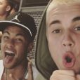 Neymar e Justin Bieber curtiram juntos durante a passagem do jogador pelos EUA