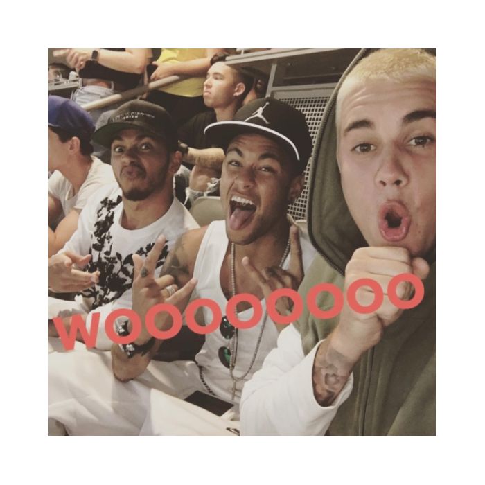 Neymar e Justin Bieber curtiram juntos durante a passagem do jogador pelos EUA
