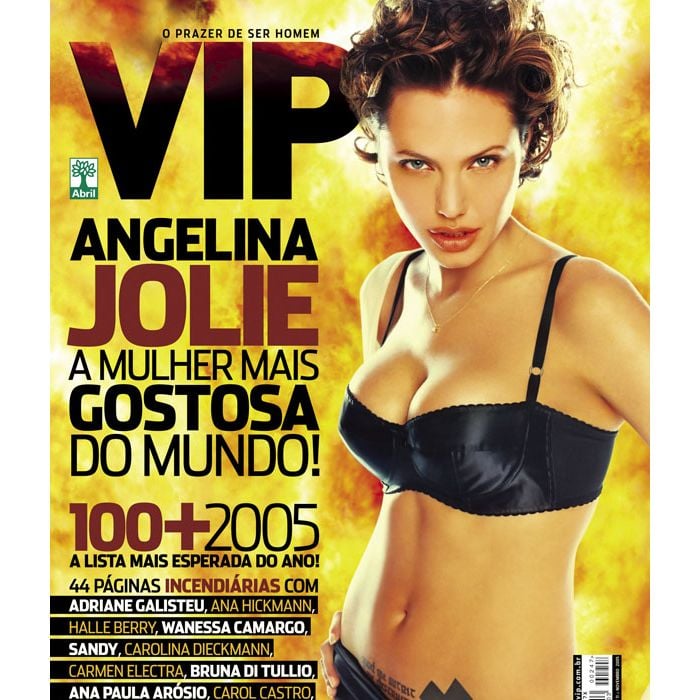 Em 2005, Angelina Jolie se tornou a primeira e única americana a vencer a votação de mulher mais sexy do mundo pela VIP.