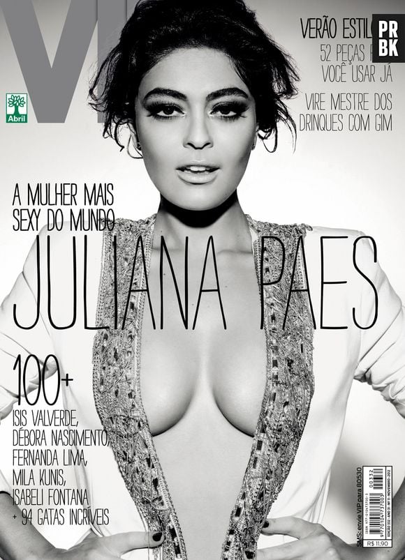 Em 2012, Juliana Paes voltou a ser considerada a mulher mais sexy do mundo pela VIP