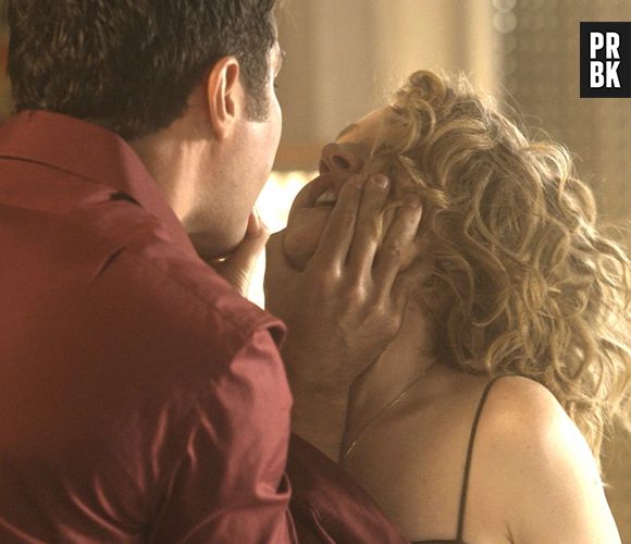 Em "A Lei do Amor", Vitória (Camila Morgado) leva bofetada de Ciro (Thiago Lacerda)