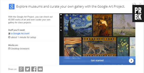 "Google Tips" ensina você a fazer sua própria galeria de arte pelo "Art Project"